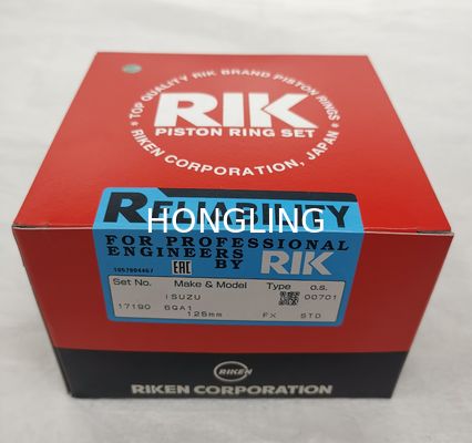 6QA1 Engine Piston Ring 1-12121-046-0 RIK 17190 Standard Size