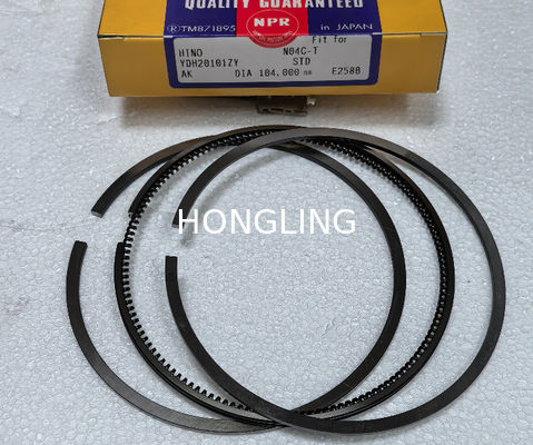 Hino N04CT Piston Ring 13011-4020A NPR YDH20101ZY Cylinder Diameter 104mm