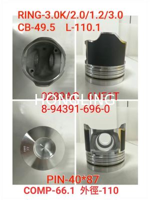 Isuzu 4HE1 Piston 8-94391-696-0  MD92 piston 12011-Z6160