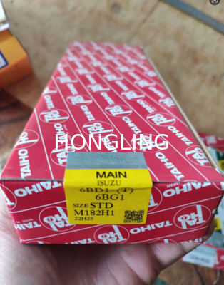 Isuzu 6BD1 main bearing M182H1 and connecting rod bearing R169H1 TAIHO