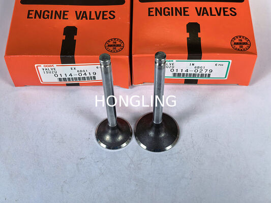 Isuzu 6BD1 valve 0114-0279 0114-0419 1-12551-083-0 1125510830 1125511392