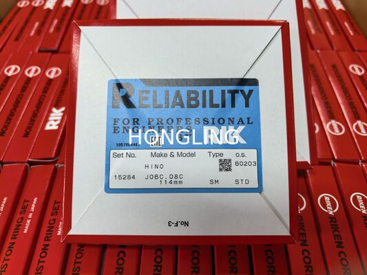 HINO J08C PISTON RING 13011-3820 13011-3570 13011-3870 13011-3890B 114MM* 2.5MM