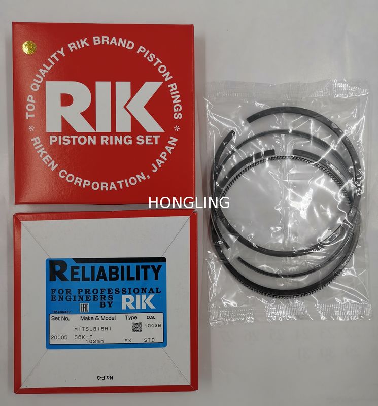S6K RIK Piston Rings 34317-19010 34317-19011/20005/ TP Diesel Engine Piston Ring
