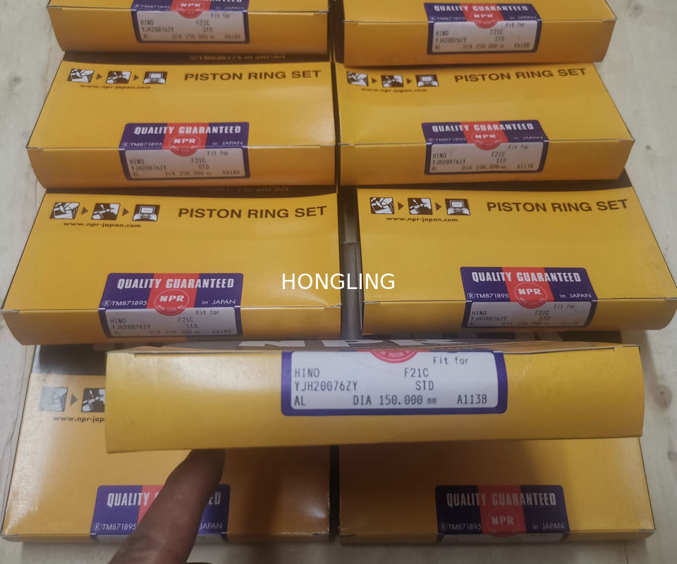 F21C NPR Piston Rings 13011-3310A 13019-1730A For HINO Engine Parts