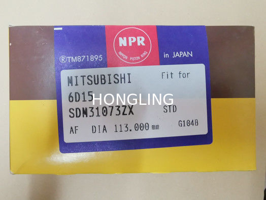 Mitsubishi Diesel Engine 6D15 NPR Piston Rings ME032403 ME072306
