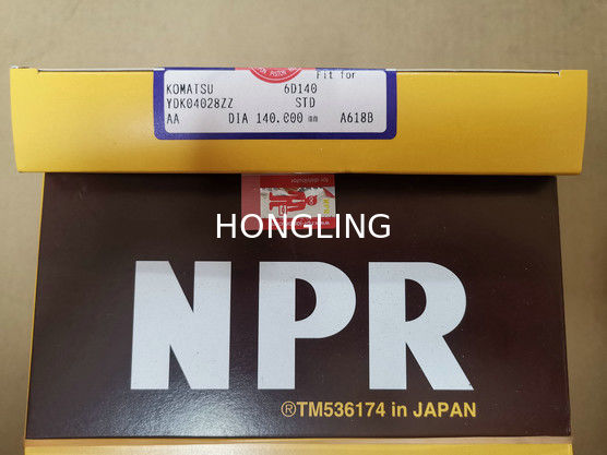 Durable Ring Structure NPR Piston Rings With KOMATSU 6D140 YDK04028ZZ 6211-31-2031