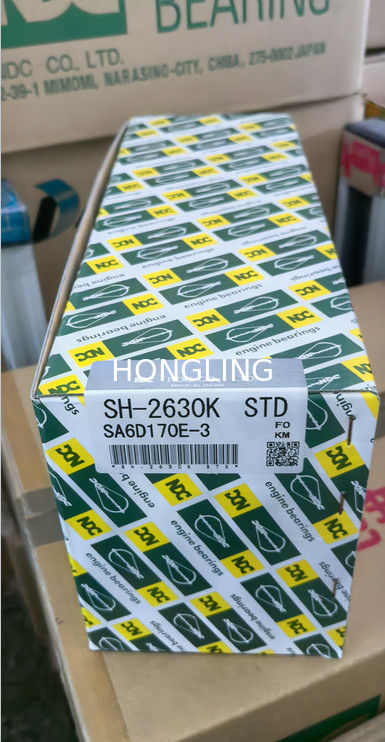 Nickel Plated Steel Piston Rings for Pressure Resistance Komatsu 6D170 cam bearing shell 6240-31-6121 SH-2630K