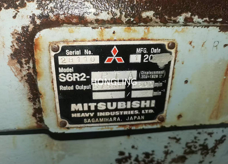 Mitsubishi S6R2-PTA Engine Cylinder body Used