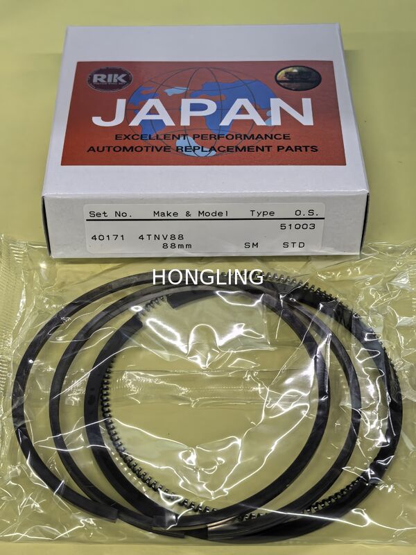 YANMAR 4TNV88 PISTON RING 129005-22500 40171 RIK 88mm