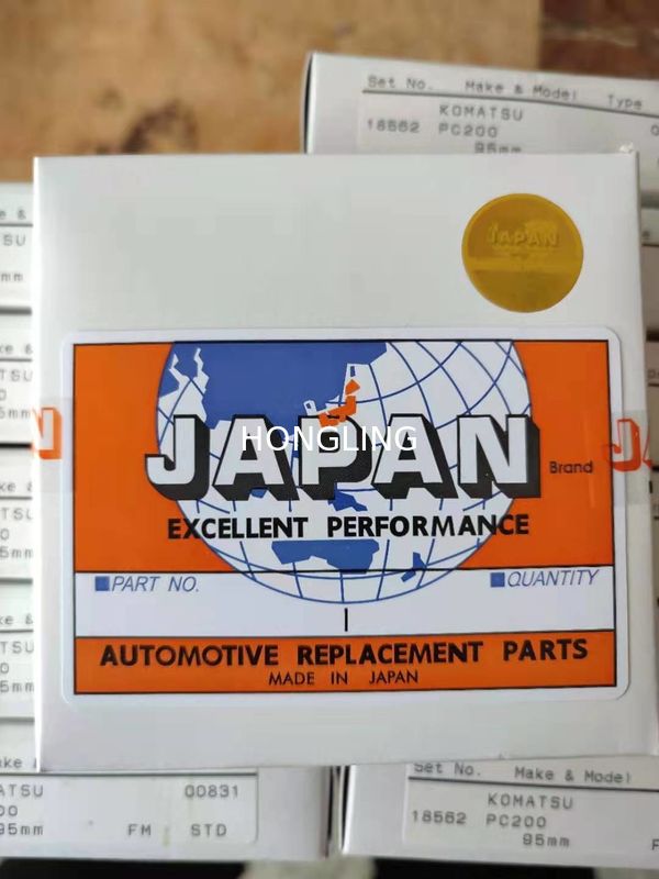 Excavator Pc200-6 6d95 Engine Piston Rings 6209-31-2400 Japan Rik 18562